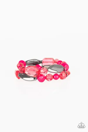 Rockin Rock Candy Pink Paparazzi Bracelet