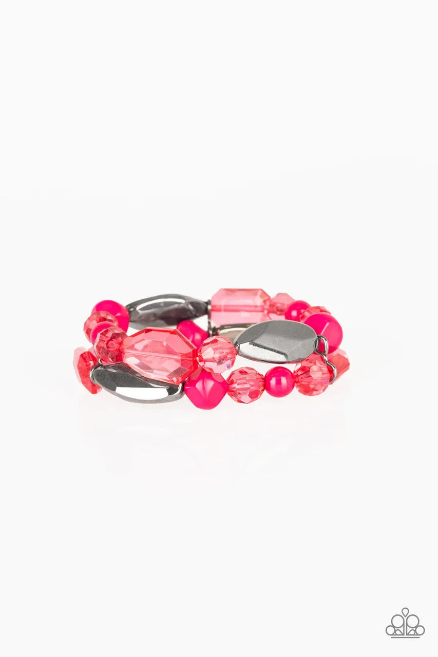 Rockin Rock Candy Pink Paparazzi Bracelet