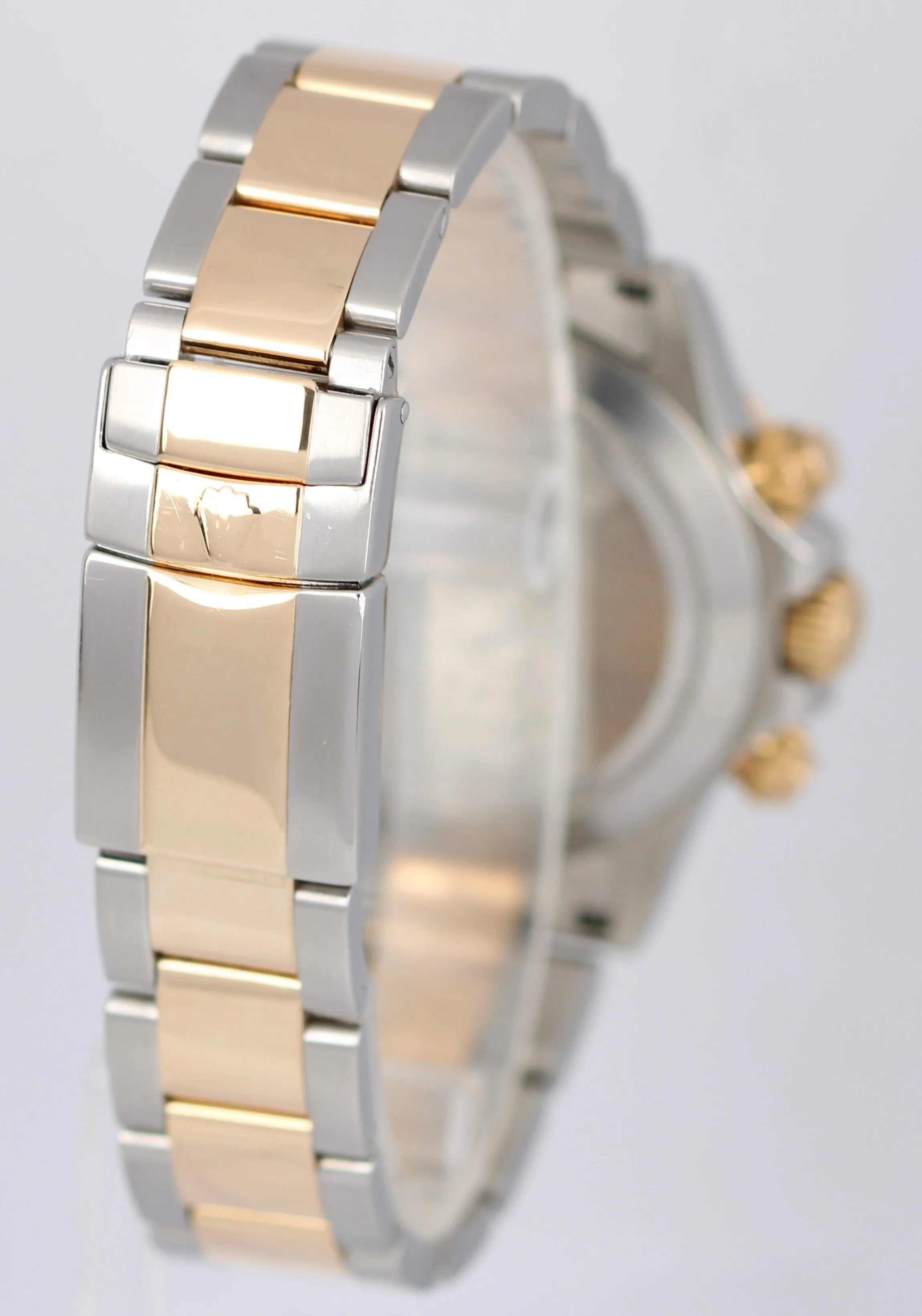 Rolex Daytona Two-Tone 18k Yellow Gold Stainless White DIA 40mm 116523 Watch