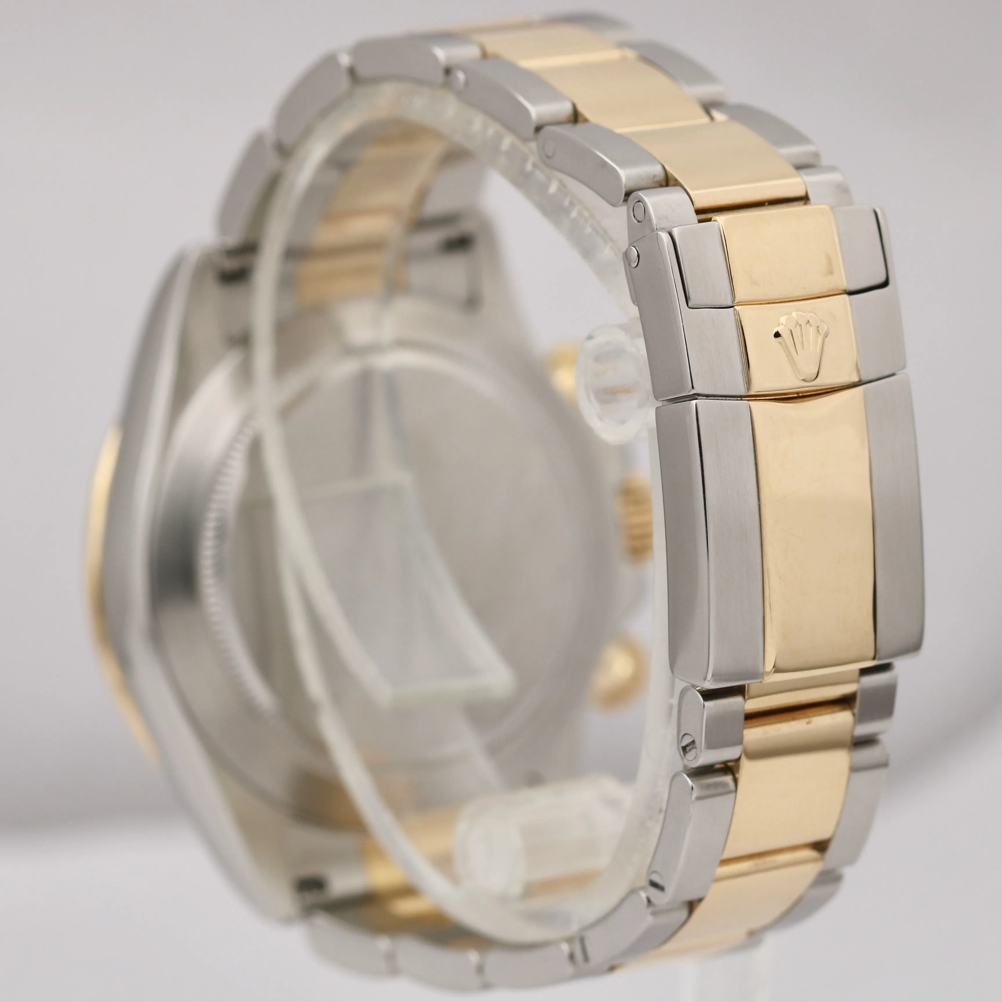 Rolex Daytona Two-Tone PANDA IVORY DIAL 40mm 18K Yellow Gold Steel 116523 Watch