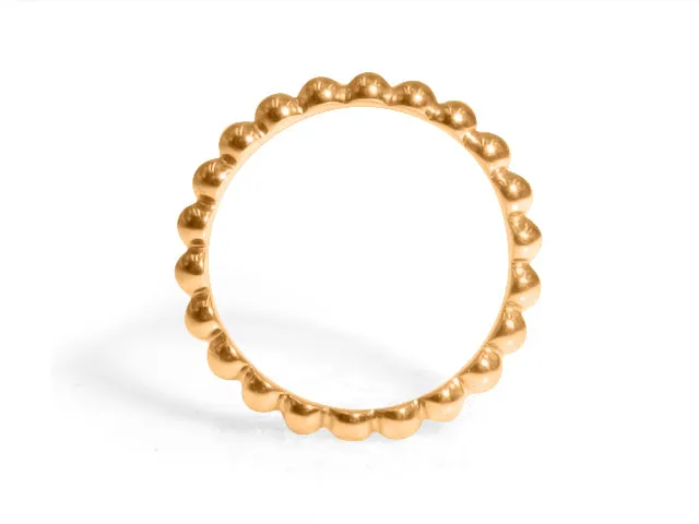 Rose Gold Beaded Ring