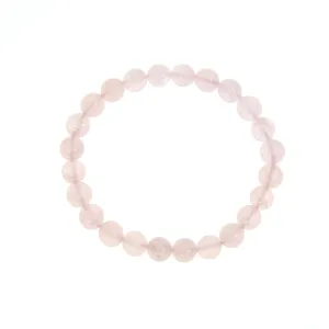 Rose Quartz 8mm Beaded Bracelet