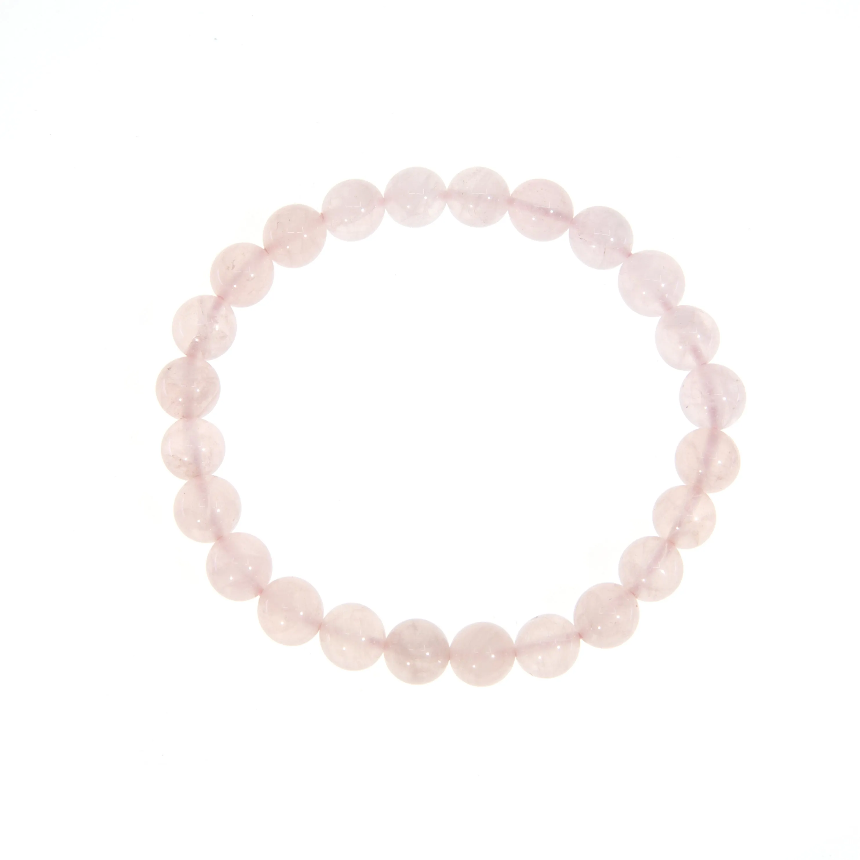 Rose Quartz 8mm Beaded Bracelet