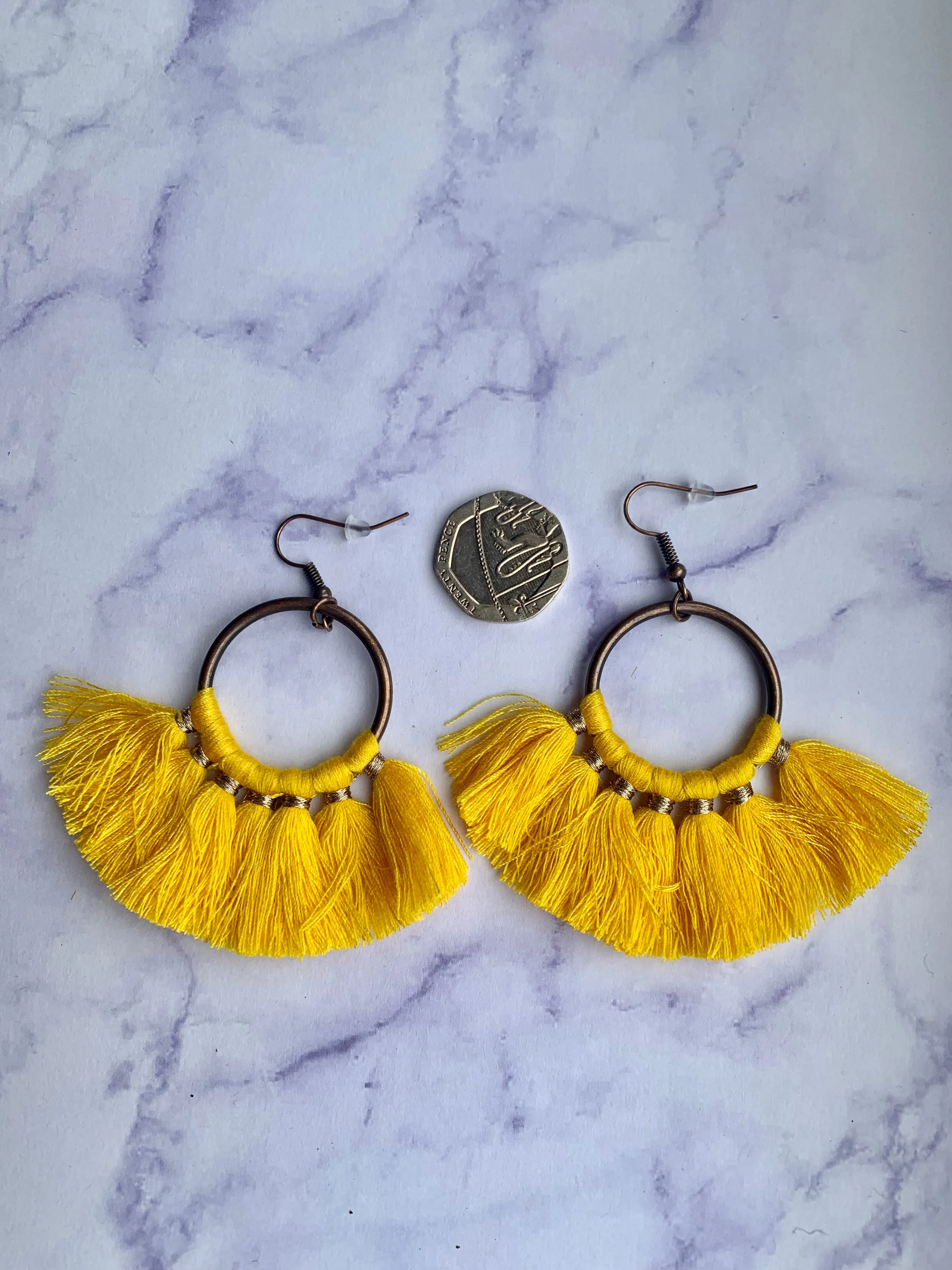 Round Tassel Earrings