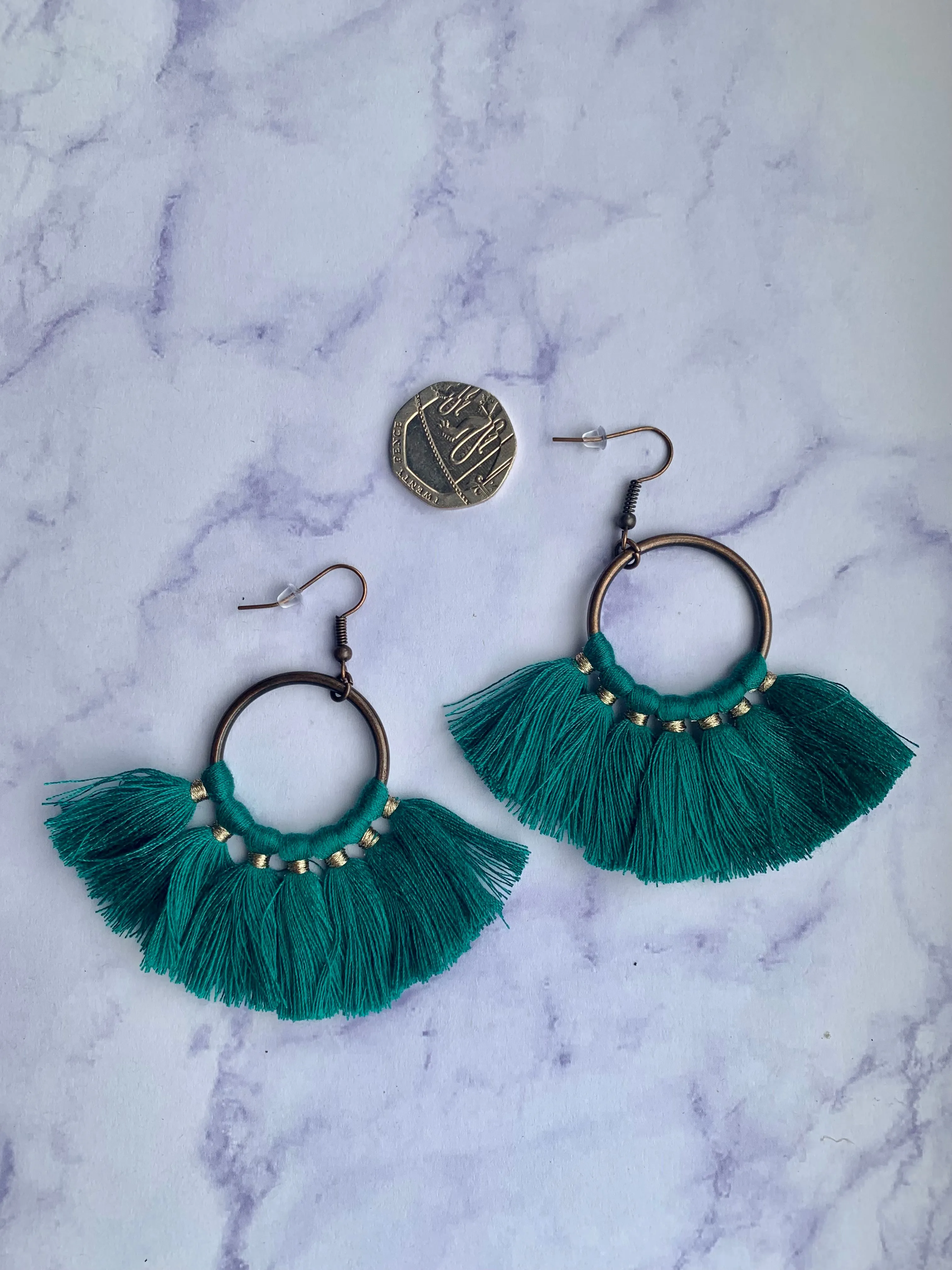 Round Tassel Earrings