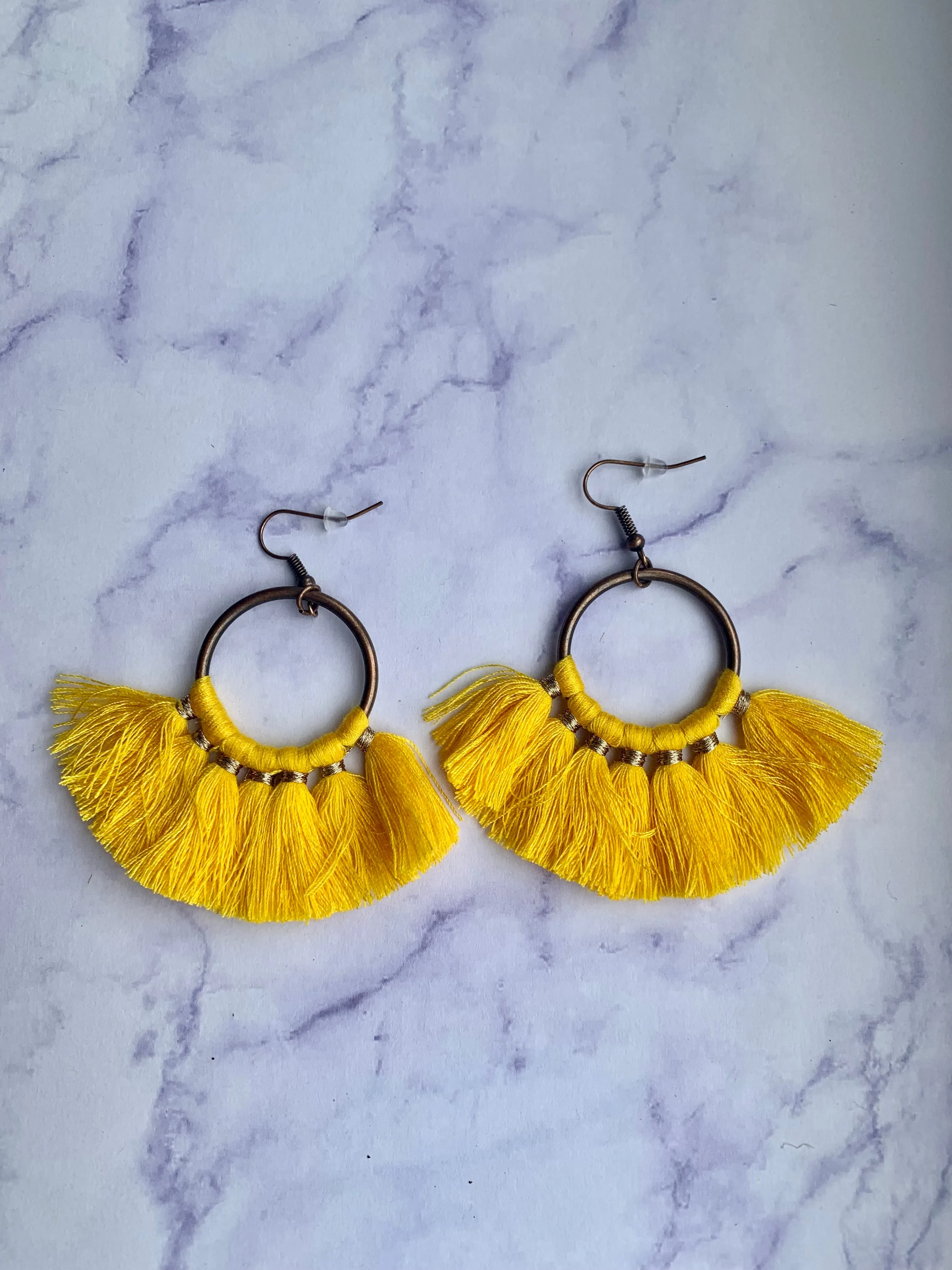Round Tassel Earrings