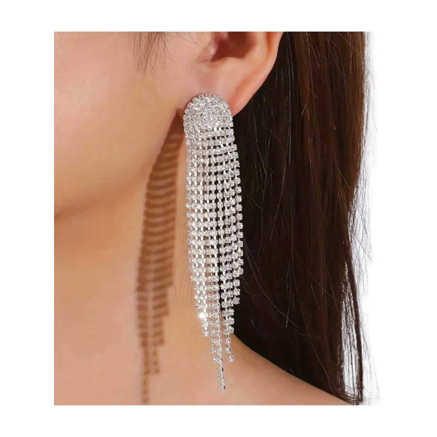 Rounded Tassel Gold Earrings