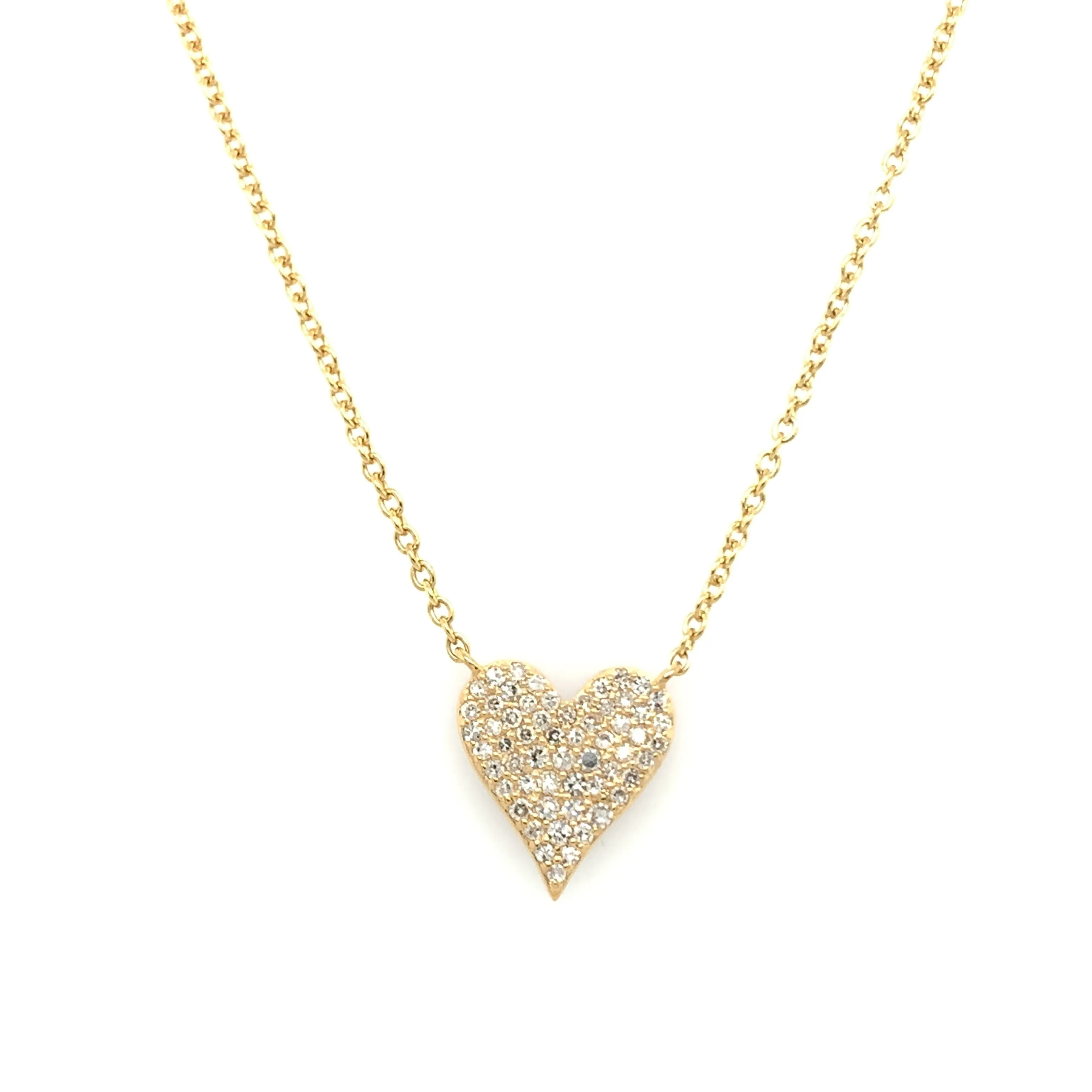 Ruby & Diamond Heart Necklace