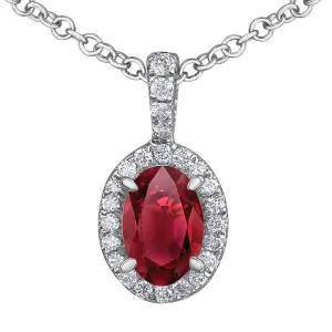 Ruby and Diamond Pendant