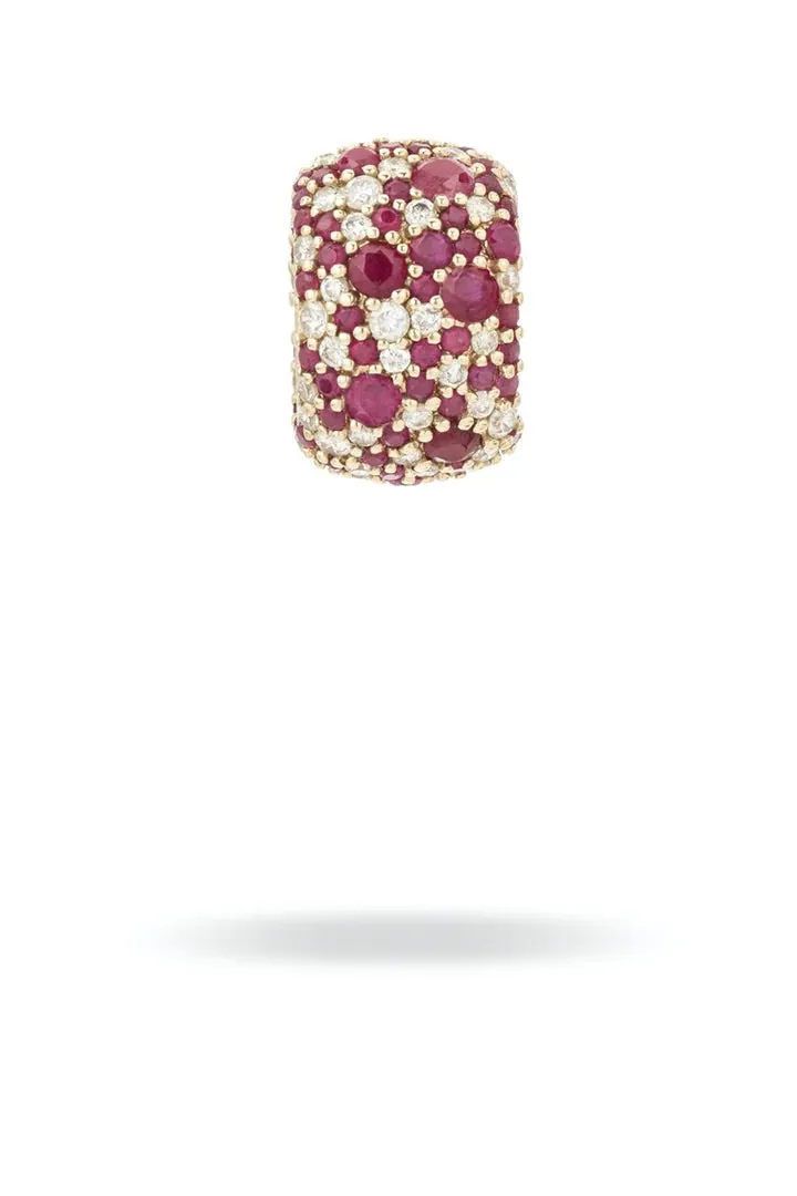 Ruby   Diamond Rounds Big Bead
