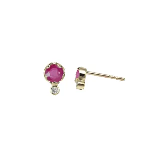 Ruby Stud Earrings