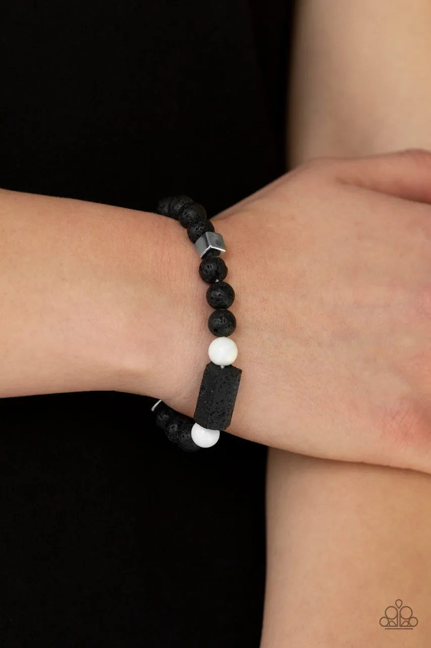 Run Out the BLOCK White Paparazzi Bracelet
