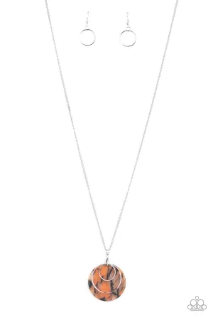 Sahara Equinox - Orange Necklace