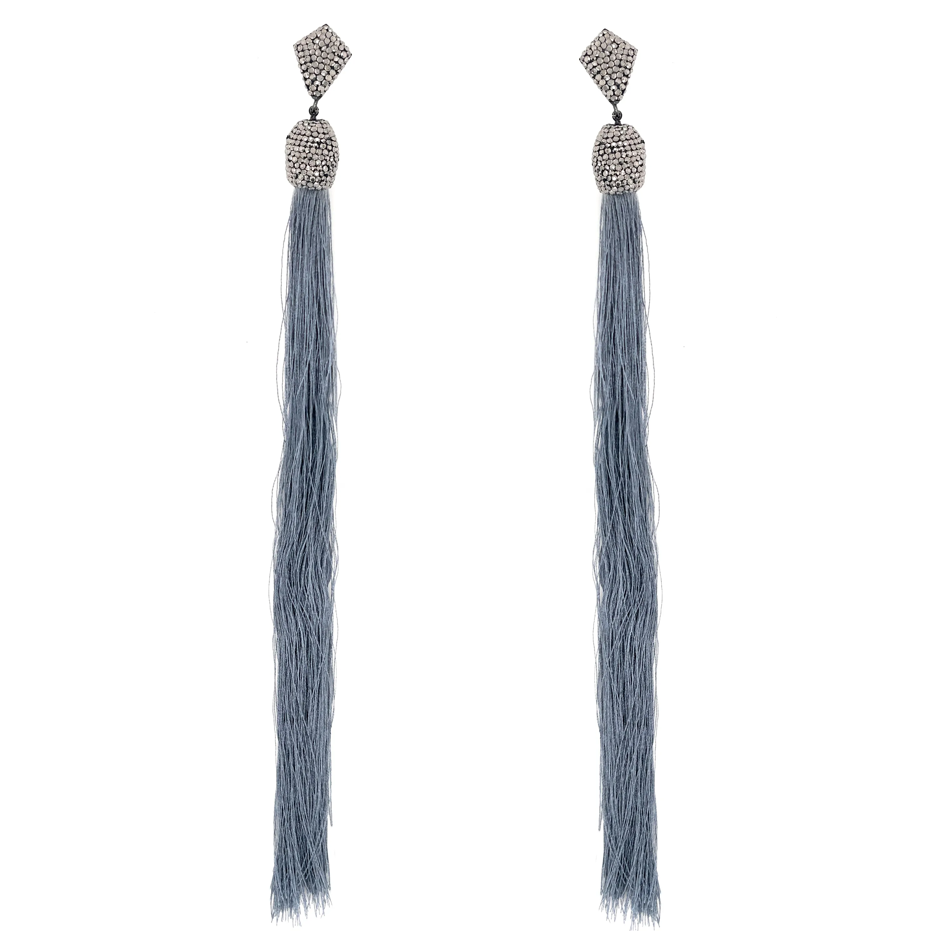 SALE Crystal Tassel Earrings