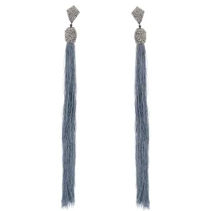 SALE Crystal Tassel Earrings