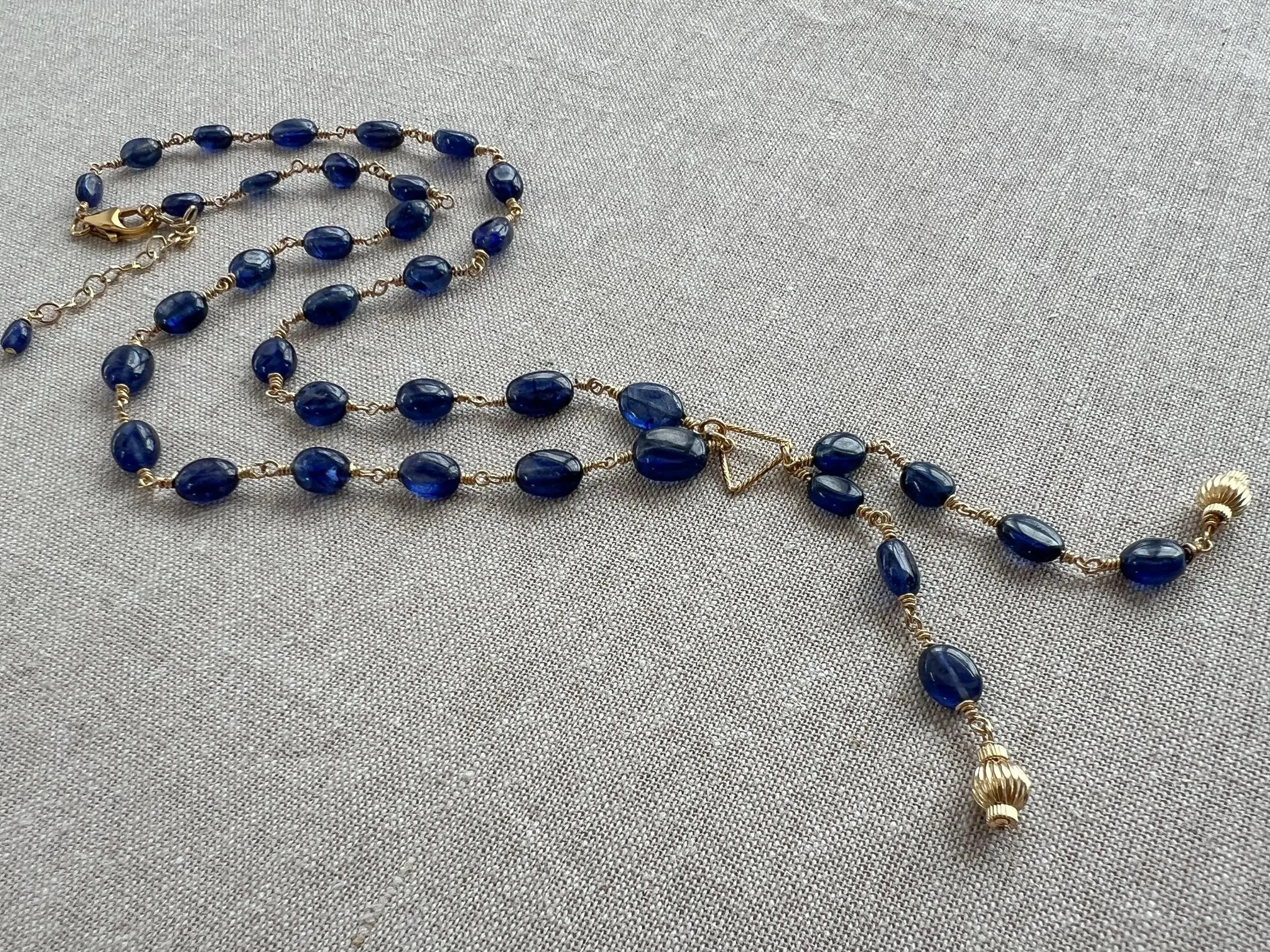 Sapphire Lariat Necklace