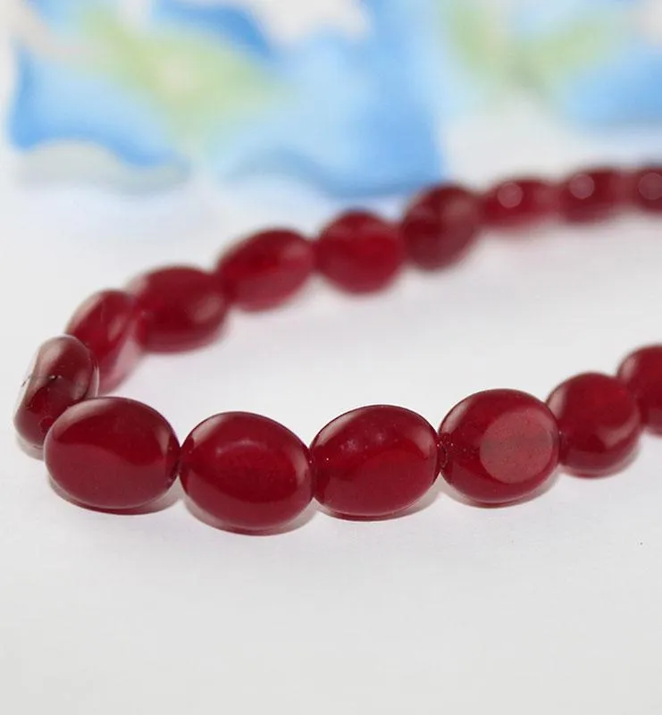 Semi Precious Single Strand Stone Necklace