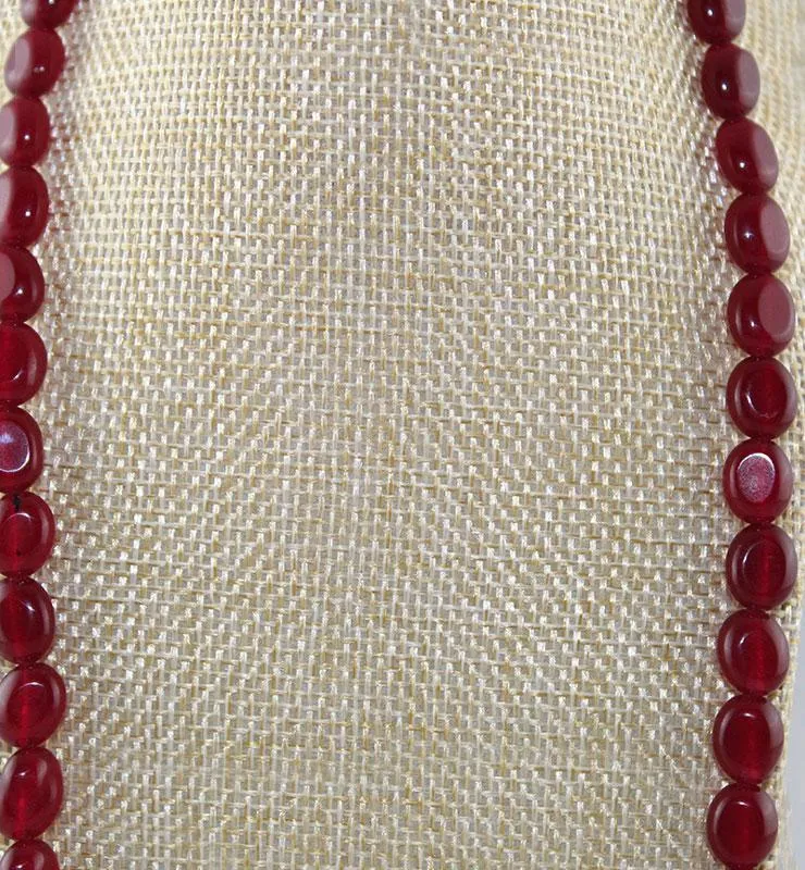Semi Precious Single Strand Stone Necklace