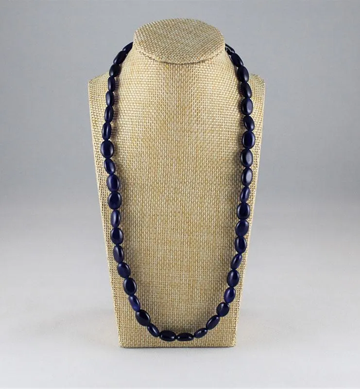 Semi Precious Single Strand Stone Necklace