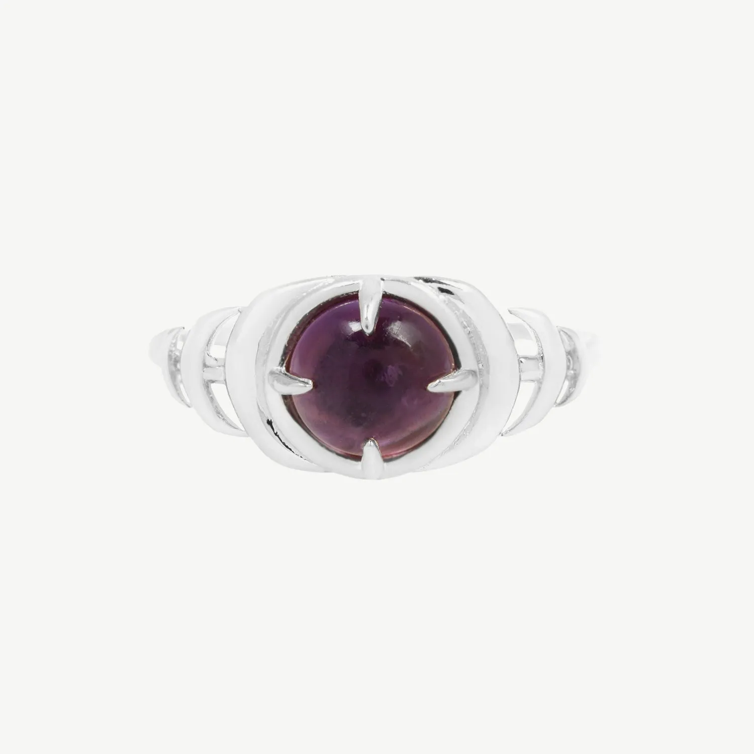 Seven Moons Ring in Amethyst