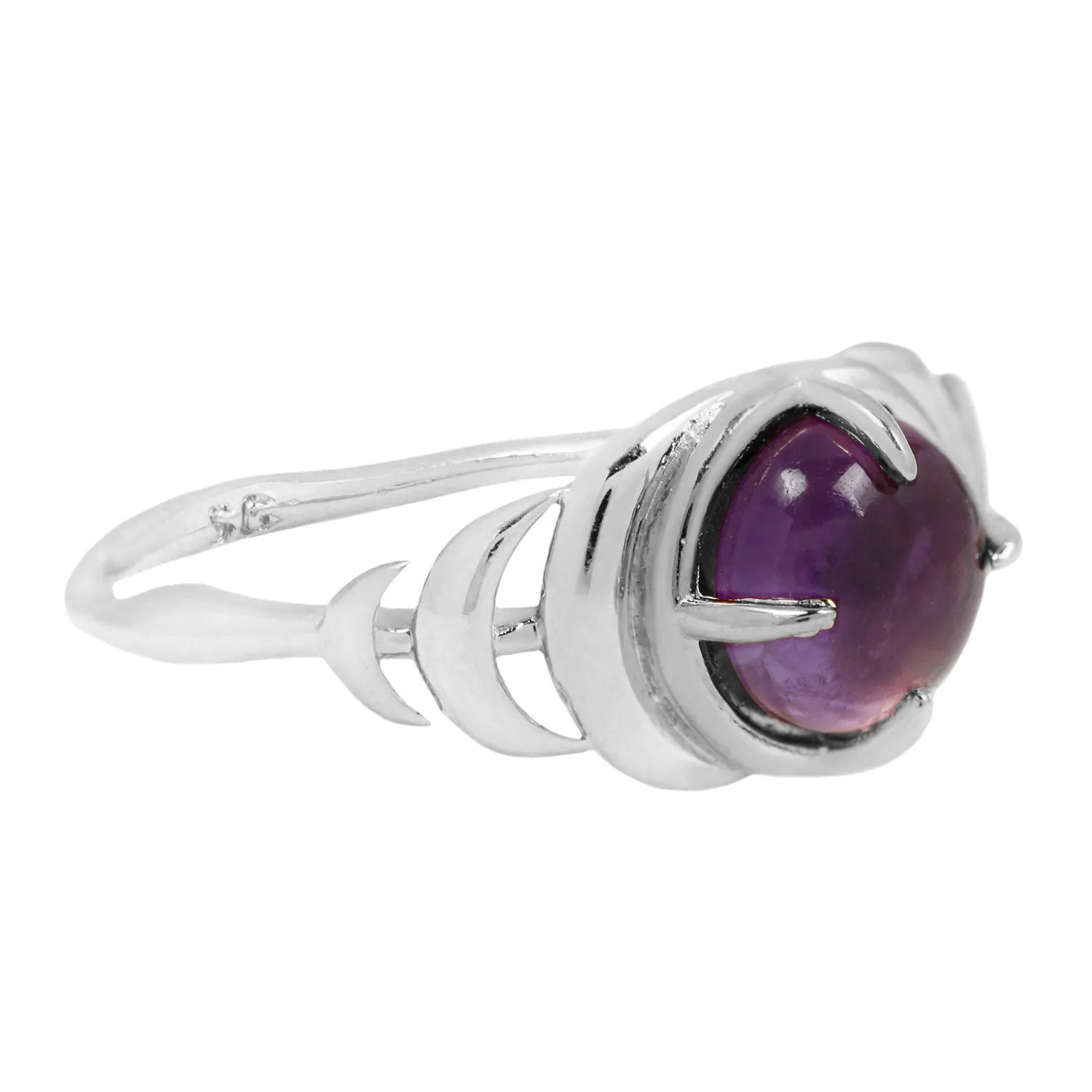 Seven Moons Ring in Amethyst