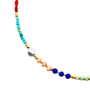 Shakti 14K Gold and Mixed Bead 19inch Necklace