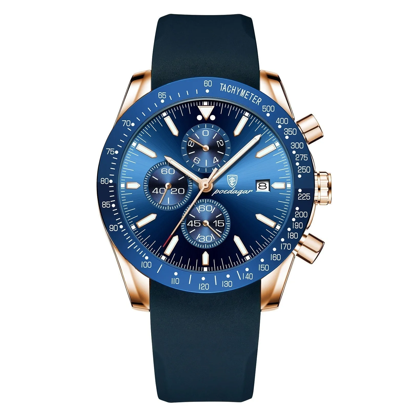 SHINING DATE CHRONOGRAPH WATCH | Radiant Time Measurement