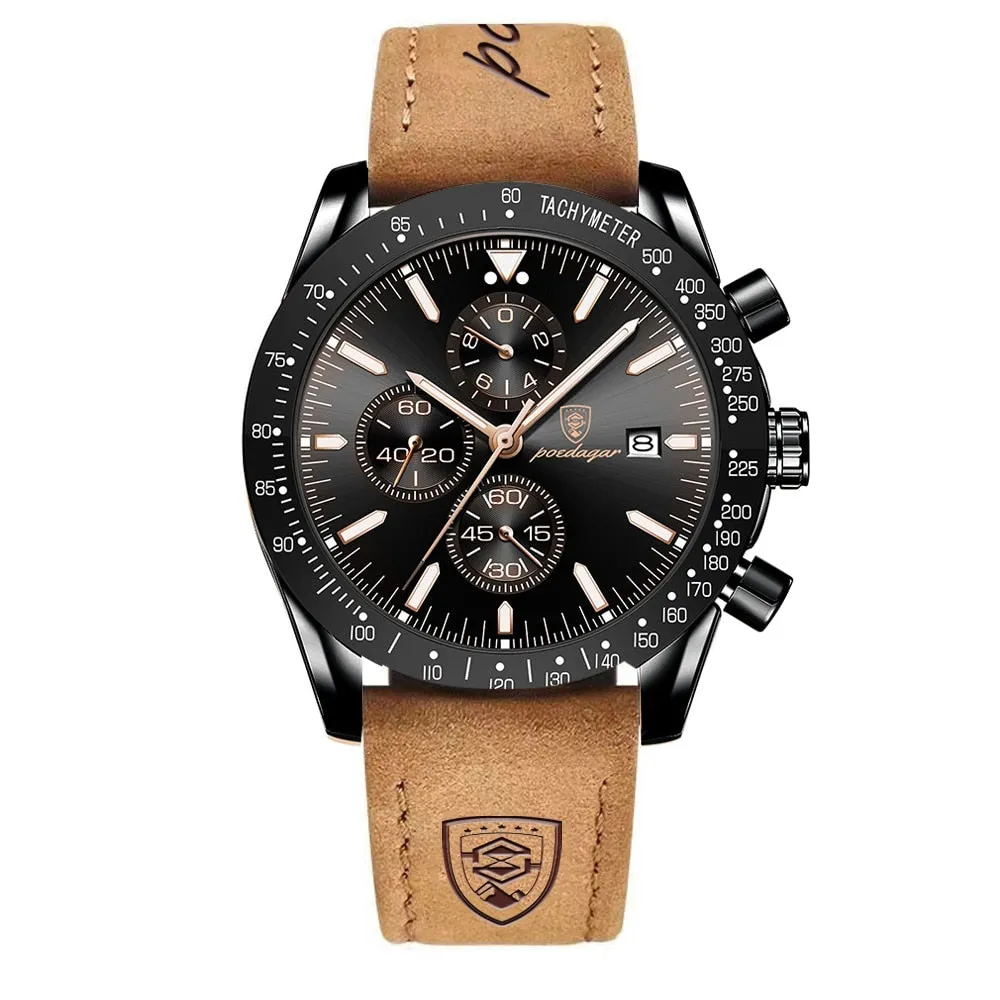 SHINING DATE CHRONOGRAPH WATCH | Radiant Time Measurement