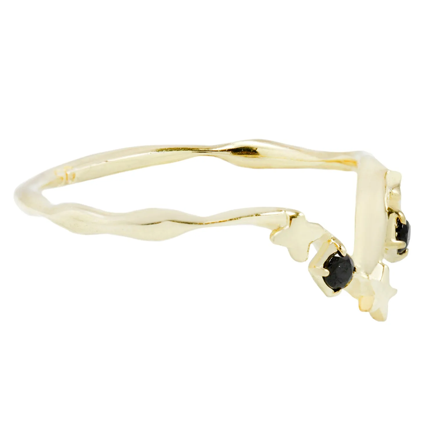 Siggy Ring in Black Spinel