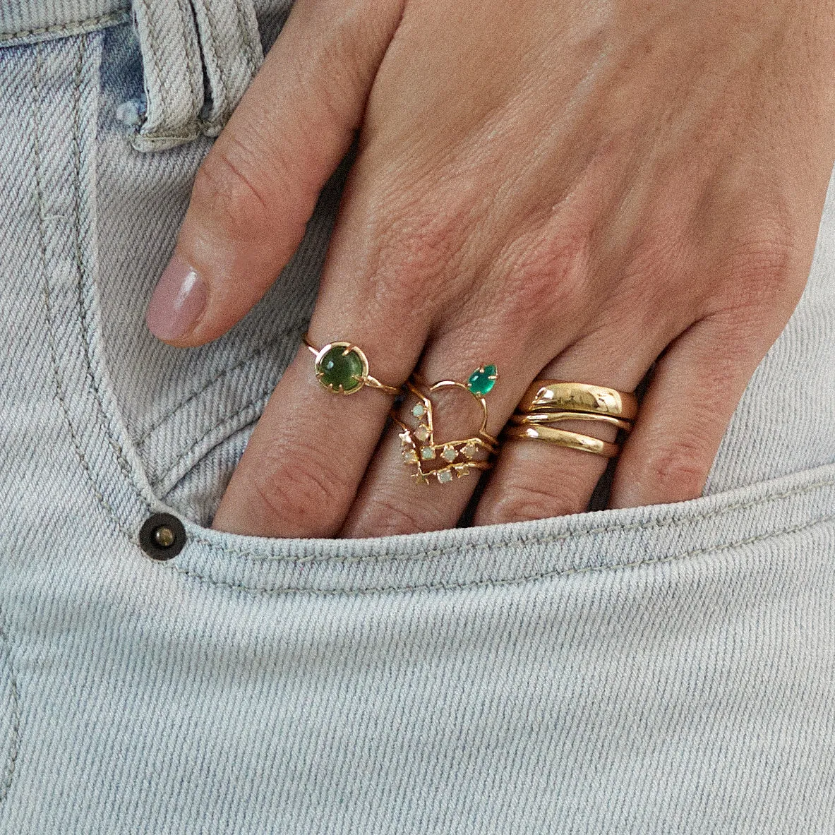 Siggy Ring in Opal
