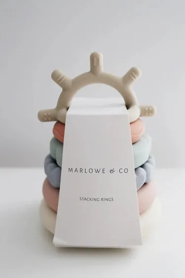 Silicone Stacking Teething Ring Toy