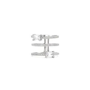 Silver Baguette Ring Band