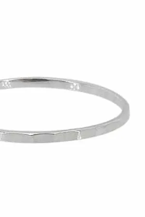 Silver Diamond Cut Stacking Ring