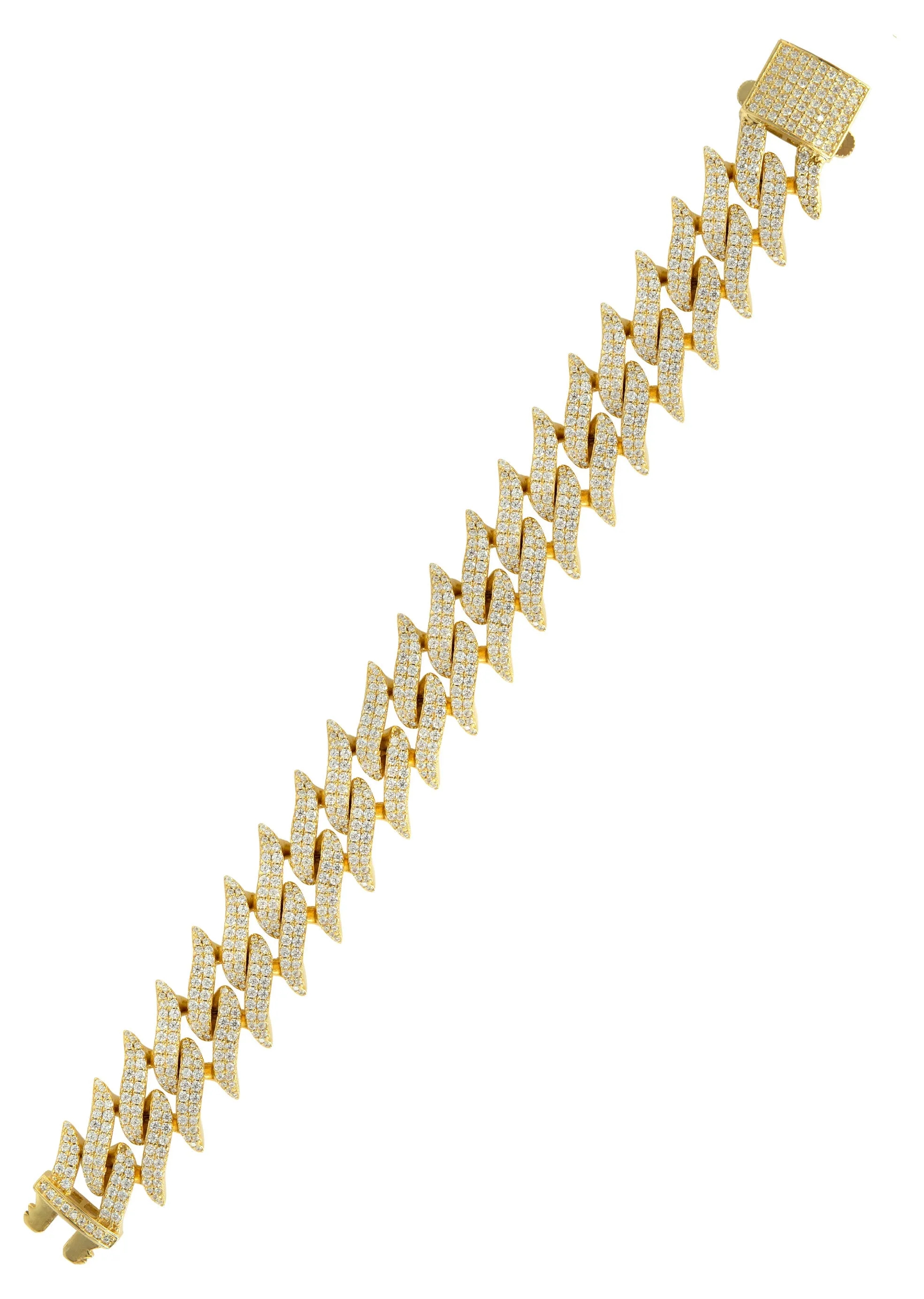 Silver Gold Spiked Barbed Wire Bracelet