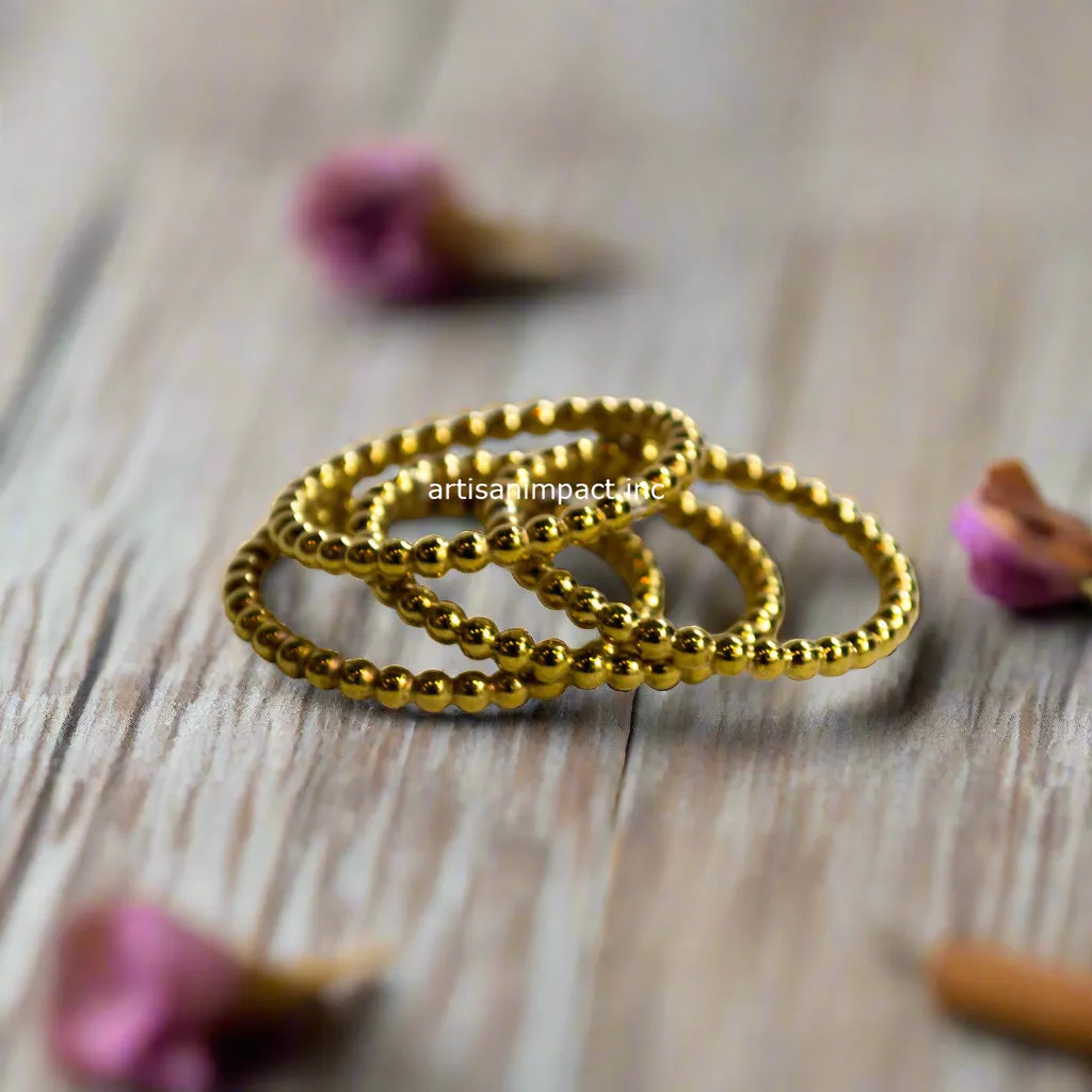Simple Solid Gold Band - Happy RG2282