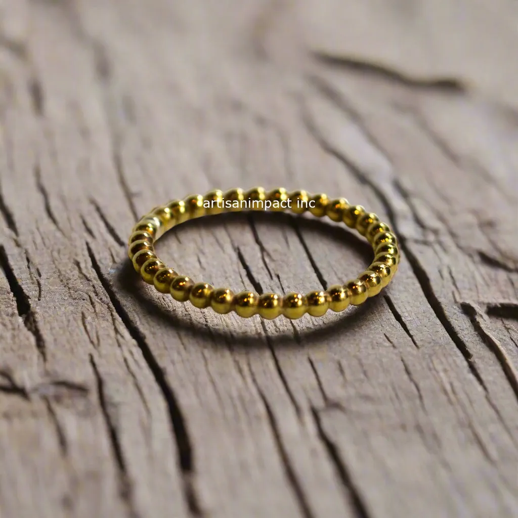 Simple Solid Gold Band - Happy RG2282