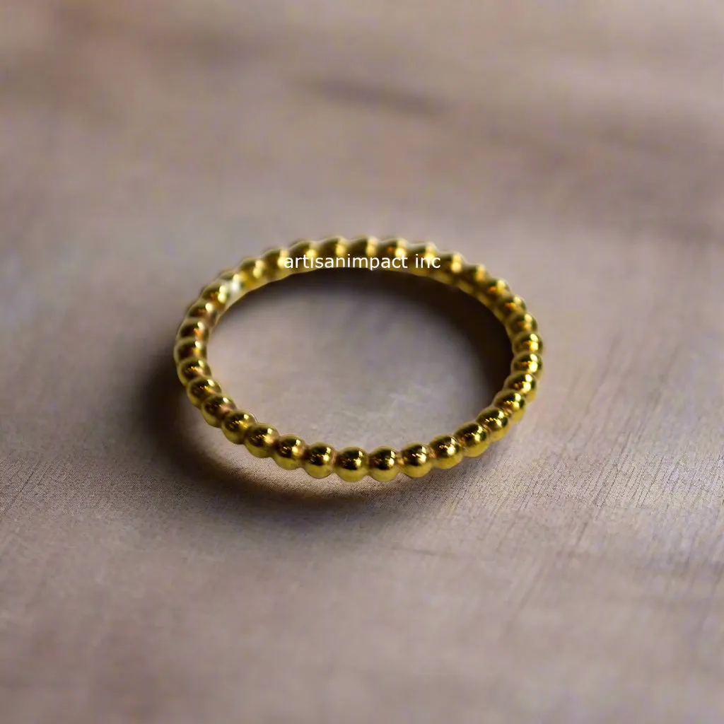 Simple Solid Gold Band - Happy RG2282