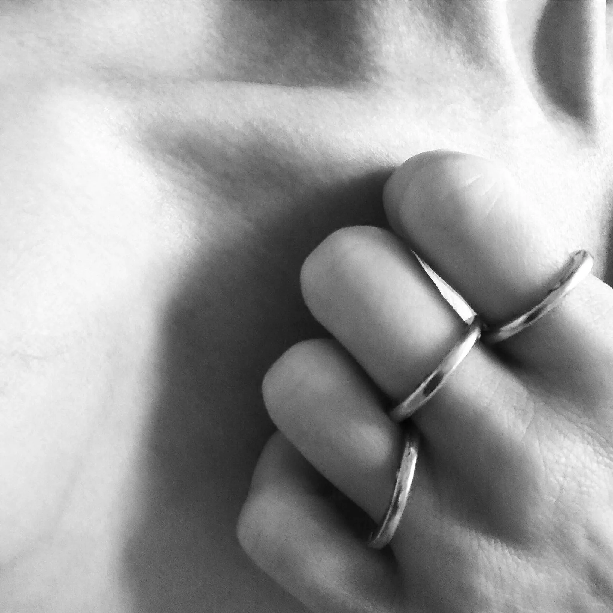 Single Rivet Stacking Ring Bronze