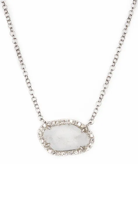 Single Slice Diamond Necklace