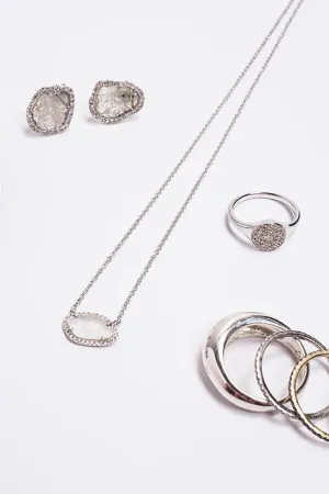 Single Slice Diamond Necklace