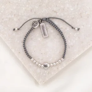 Sisters of the Heart Beaded Bracelet/Silver