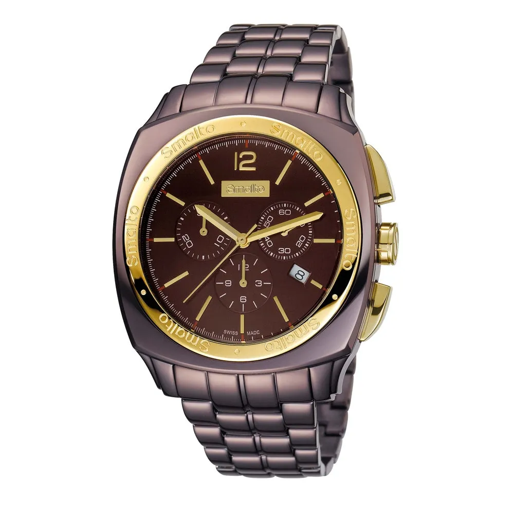 Smalto Men's Chronograph Two Tone Watch