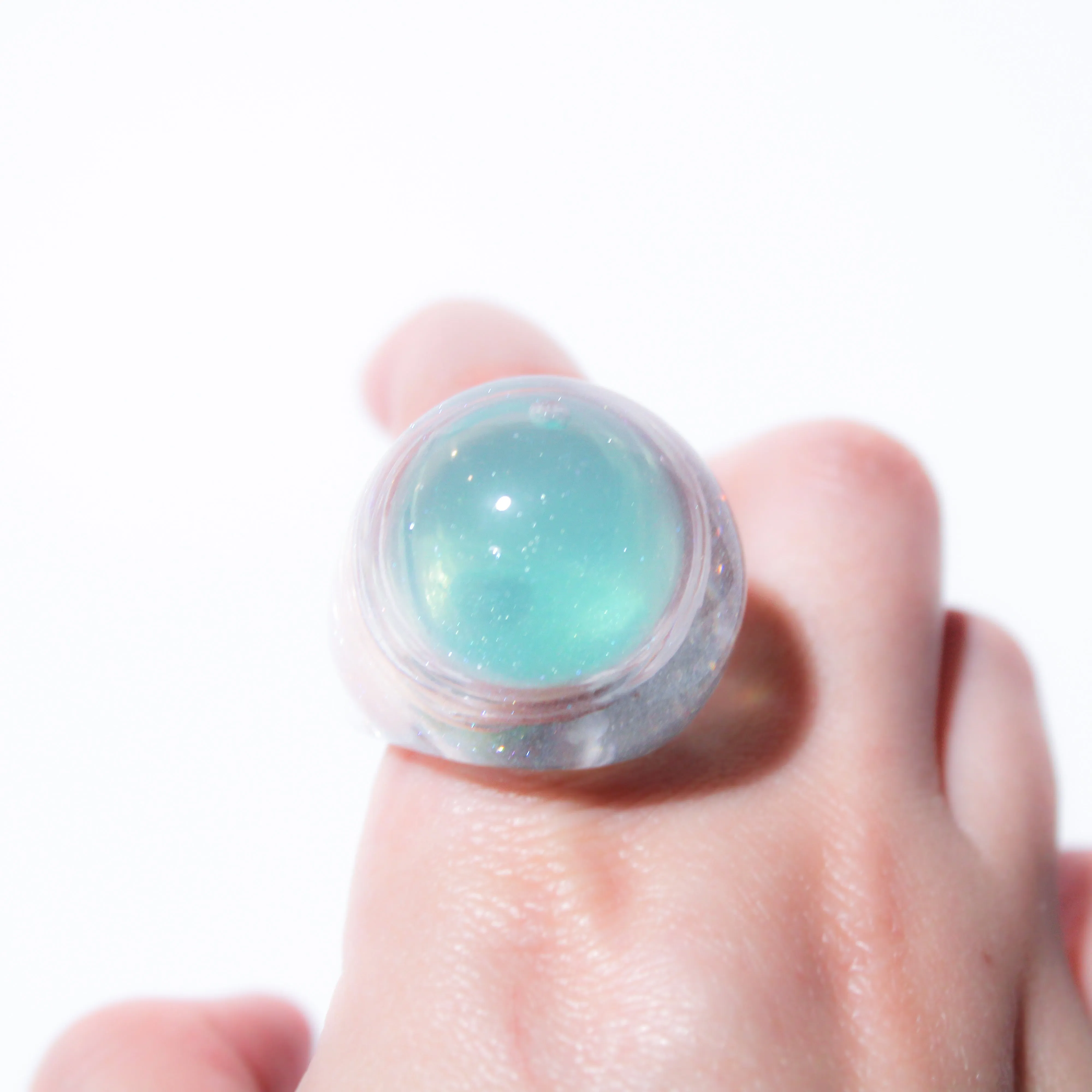 Snow Globe Ring Emerald