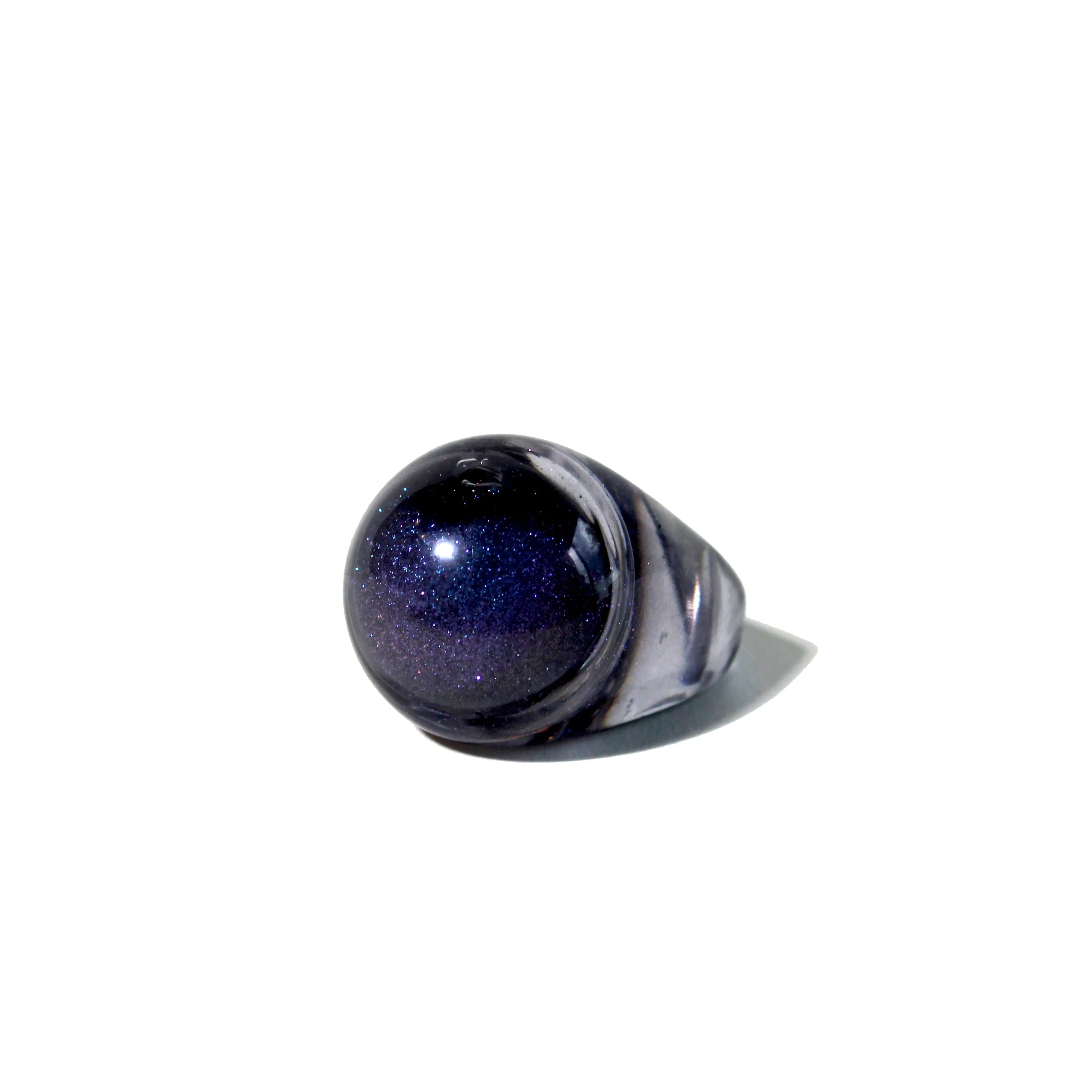 Snow Globe Ring Onyx