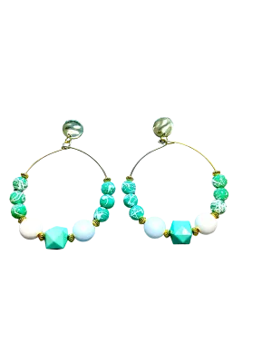Some Things Are Mint To Be Hoop Earrings