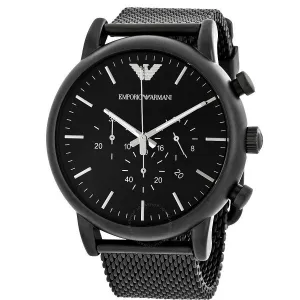Sport Chronograph AR1968 Black Stainless Steel Quartz Men's Watch