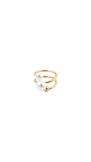 Stacked Pearl Ring
