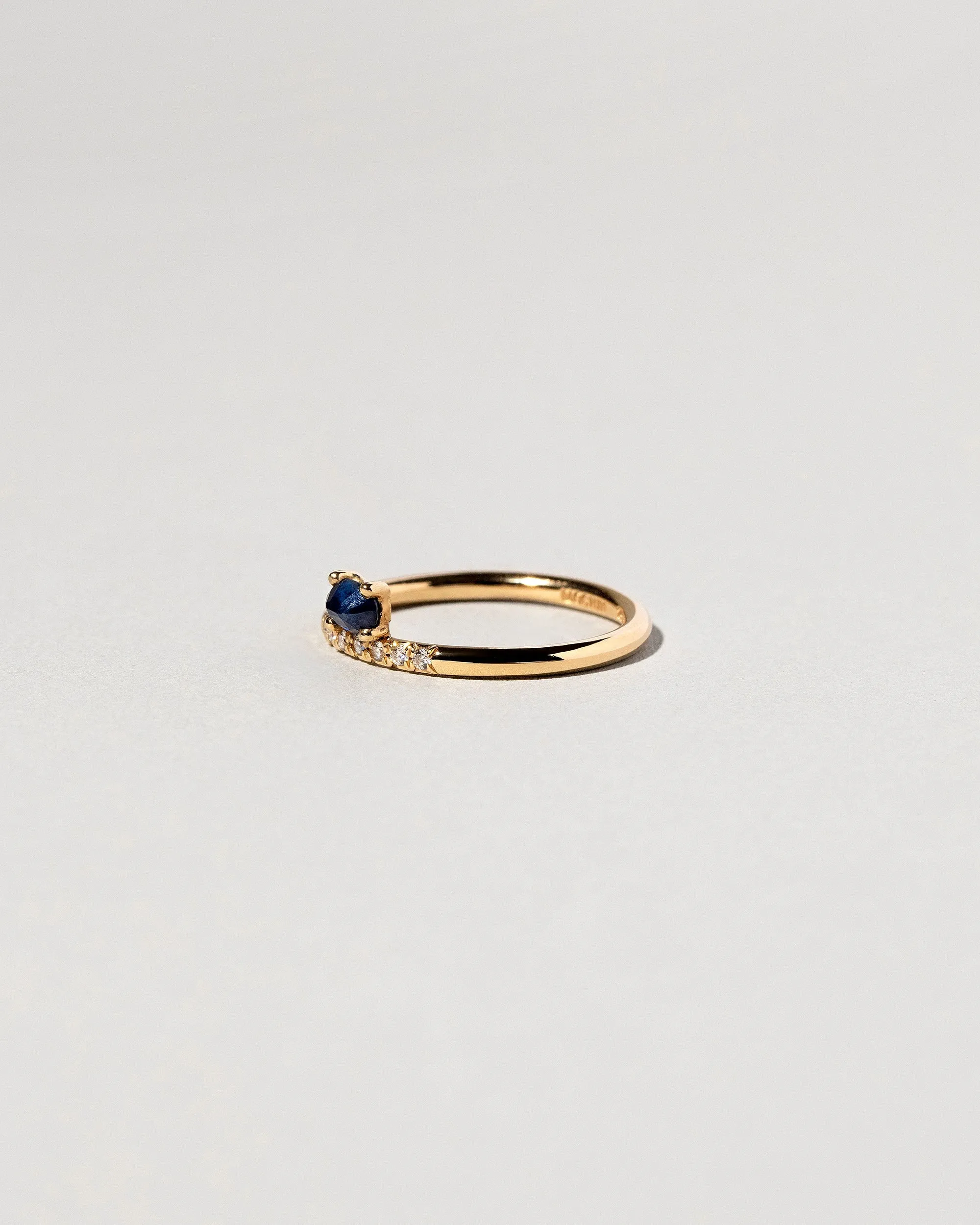 Stacked Ring - Sapphire & White Diamond