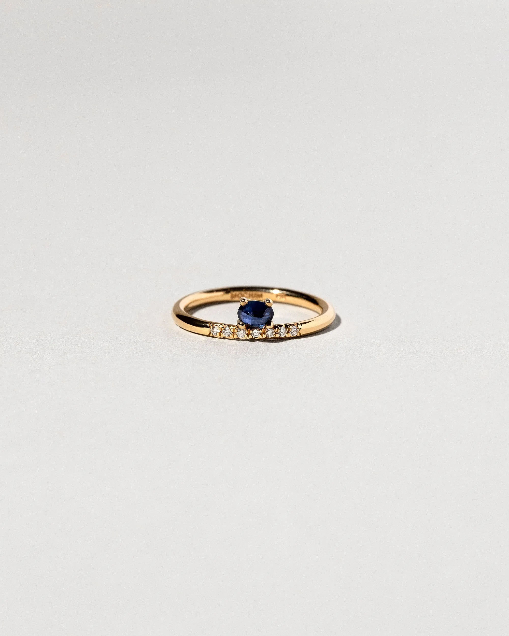 Stacked Ring - Sapphire & White Diamond