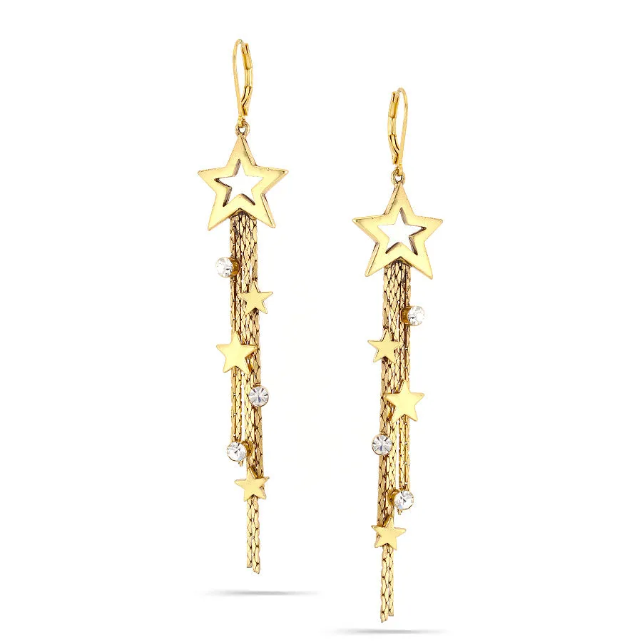 STAR TASSEL EARRINGS #200GD3201 (4B2)